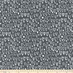 Premier Prints Lovely Black Flame Cotton Playhouse Collection Multipurpose Fabric