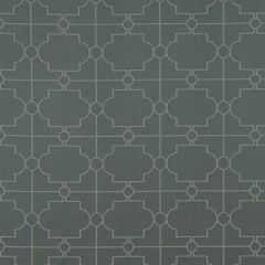 Robert Allen Contract Satin Trellis Steel 230794 DwellStudio Modern Couture Collection Indoor Upholstery Fabric