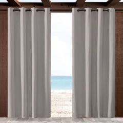 Sunbrella Cast Silver 40433-0000 Outdoor Curtain with Grommets