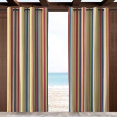 Sunbrella Castanet Beach 5604-0000 Outdoor Curtain with Grommets
