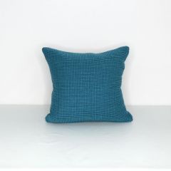 Indoor Patio Lane Cato Blue - 16x16 Horizontal Stripes Throw Pillow