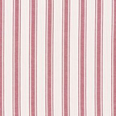 F Schumacher Ojai Stripe Red 73004 by Mark D Sikes Indoor Upholstery Fabric