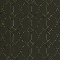 Robert Allen Contract Dotted Frame Charcoal 214025 Dwell Contract Collection Indoor Upholstery Fabric