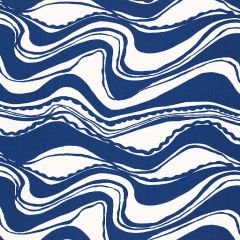 F Schumacher Carmel Coastline Print Surf 174690 by Trina Turk Upholstery Fabric