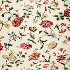 F. Schumacher Avebury Floral Vine-Document Rose 174520 Interior Decor Fabric