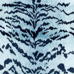 Old World Weavers Tiger Lao Hau Ii Blue and Black D0 04424410 Indoor Upholstery Fabric