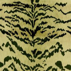 Old World Weavers Tiger Lao Hau Ii Green and Black D0 04434410 Indoor Upholstery Fabric