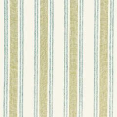F. Schumacher Leah Linen Stripe Sea Grass 3485000 Sea Island Stripes Collection