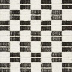 F Schumacher Elkhart Black 76741 Folk Art Collection Indoor Upholstery Fabric