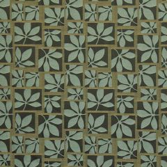 Robert Allen Contract Squared Leaf Mist 215663 Indoor Upholstery Fabric