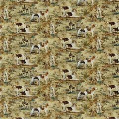 Mulberry Home Mulberry Hounds Velvet Multi FD297-Y101 Festival Collection Multipurpose Fabric