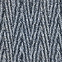 F Schumacher Chevron D-Ete Blue 173041 Plein Air Collection Upholstery Fabric