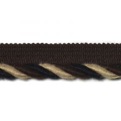 Duralee Cord W/Lip - Braided 7306-82 Black, Brown Interior Trim