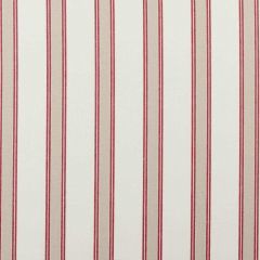Clarke and Clarke Oxford Red F0419-04 Ticking Stripes Collection Upholstery Fabric