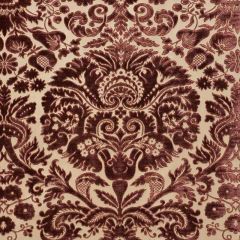 F Schumacher Morimont Velvet Rosewood 74072 Cut and Patterned Velvets Collection Indoor Upholstery Fabric