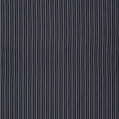 F Schumacher Ostia Stripe Navy and Ivory 70890 Riviera Collection Upholstery Fabric