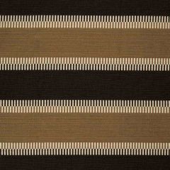 Lee Jofa Dorinda Stripe Mocha / Onyx 2012128-688 Merkato Collection Indoor Upholstery Fabric