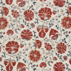 Robert Allen Faded Floral Lacquer Red 231299 Indoor Upholstery Fabric