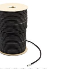 Neoline Polypropylene Covered Elastic Cord #M3 - 3/16 inch by 300 feet Black