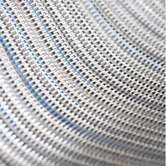 By the Roll - Textilene Dense Weave Indention / Blue T91H5W041  54 inch Sling / Shade Fabric