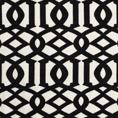 F Schumacher Imperial Trellis II Jet 174414 Print Happy Collection Indoor Upholstery Fabric