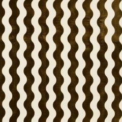 F Schumacher the Wave Chocolate 69421 by Miles Redd Indoor Upholstery Fabric