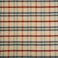 Lee Jofa Fannin Plaid Ruby / Navy 2017125-519 Lodge II Weaves and Embroideries Collection Indoor Upholstery Fabric