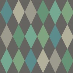 Cole and Son Punchinello Teal on Charcoal 103-2007 Whimsical Collection Wall Covering