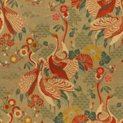 Kravet Kimono Inspired Haute Red 32257-1216 Indoor Upholstery Fabric