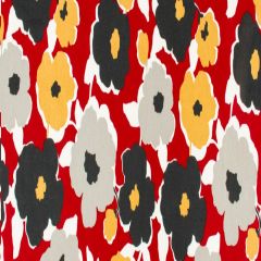 Robert Allen Top Floral Red Lacquer 236556 Multipurpose Fabric