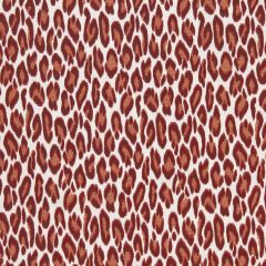 Beacon Hill Cheetah Velvet Coral 228412 Indoor Upholstery Fabric