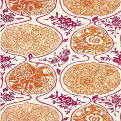 F-Schumacher Katsugi-Tangerine & Berry 5006962 Luxury Decor Wallpaper