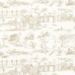 F Schumacher Siena Toile Greige 175172 Palazzo Collection Indoor Upholstery Fabric
