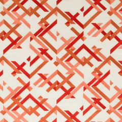 Beacon Hill Abstract Fret Coral 247705 Silk Jacquards and Embroideries Collection Drapery Fabric