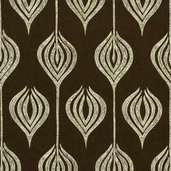 Lee Jofa Modern Tulip Chocolate / Cream GWF-2622-68 by Allegra Hicks Multipurpose Fabric