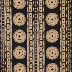 F. Schumacher Bora Bora Print-Lava Black 175840 Interior Decor Fabric