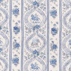 F Schumacher Kandula Blues 176801 Schumacher Classics Collection Indoor Upholstery Fabric