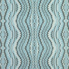 Thibaut Ebru Embroidery Aqua W72983 Paramount Collection Indoor Upholstery Fabric