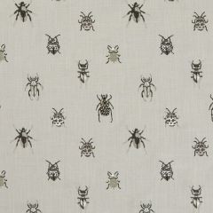 Clarke and Clarke Beetle Charcoal / Natural F1095-01 Botanica Fabric Collection Multipurpose Fabric