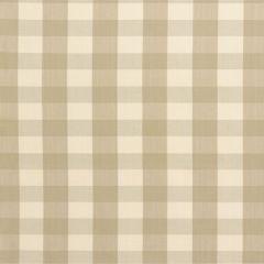 F Schumacher Camden Cotton Check Beige 63031 Indoor Upholstery Fabric