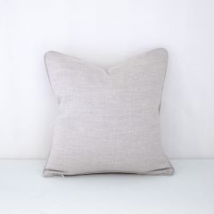 Indoor/Outdoor Sunbrella Echo Ash - 18x18 Throw Pillow with Welt