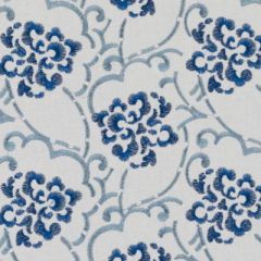 Duralee Song Blue/Turquoise 73034-41 Barton Embroideries Collection Multipurpose Fabric