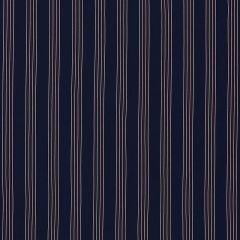 F Schumacher Bibione Stripe Navy and Red 70900 Riviera Collection Upholstery Fabric
