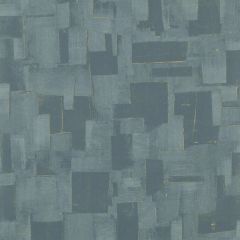 Threads Cubist Teal 15018-615 Vinyl Wallpaper Collection I Wall Covering