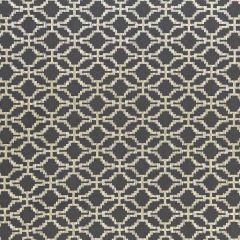 F. Schumacher Sarana Linen Embroidery Carbon 67010 Chroma Collection