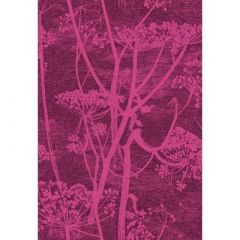 Cole And Son Cow Parsley Magenta / Plum F111/5017 Contemporary Fabrics Collection Multipurpose Fabric