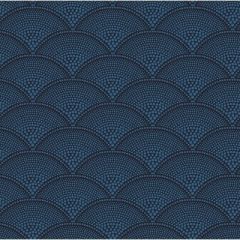 Cole And Son Feather Fan Hyacinth On Charcoal F111/8028 Contemporary Fabrics Collection Indoor Upholstery Fabric