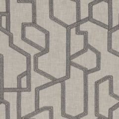 Clarke And Clarke Labyrinth Charcoal F1300-01 Exotica Collection Drapery Fabric