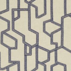 Clarke And Clarke Labyrinth Midnight F1300-04 Exotica Collection Drapery Fabric