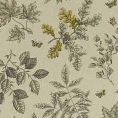 Clarke And Clarke Hortus Charcoal-Ochre F1329-02 Eden Collection Multipurpose Fabric